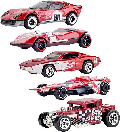 Hot Wheels Biler - 5-pak - Mattel 80th