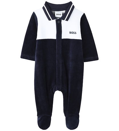 BOSS Gaveæske - Natdragt - Velour - Hvid/Navy