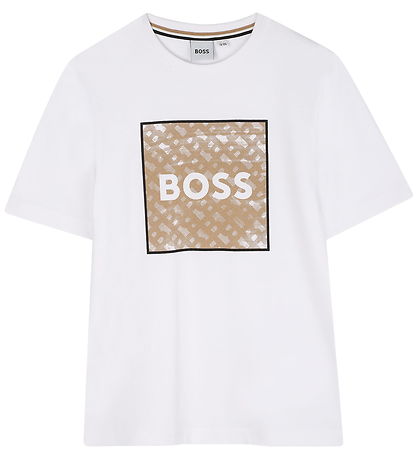 BOSS T-Shirt - Hvid m. Print