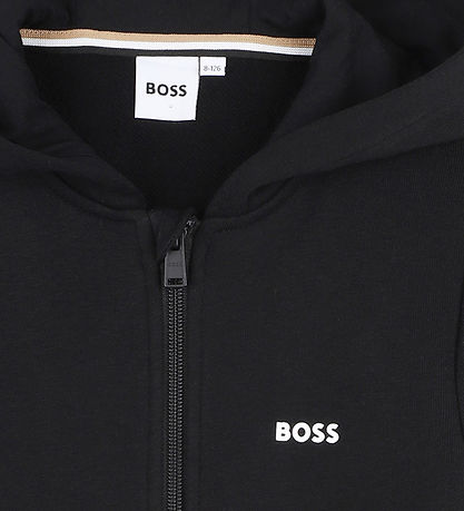 BOSS Cardigan m. Hætte - Sort