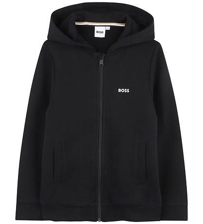 BOSS Cardigan m. Hætte - Sort