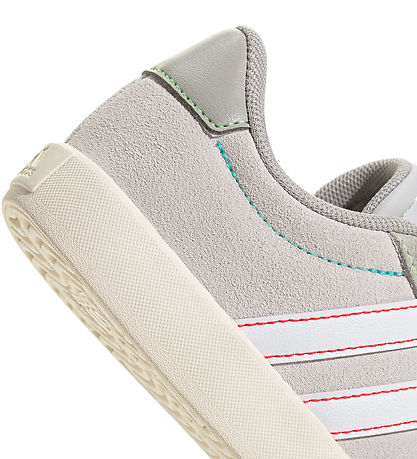 adidas Performance Sko - VL COURT 3.0 K - DSHGRY/FTWWHT/LIMBUR