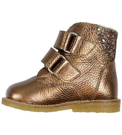 Angulus Vinterstøvler - Tex - Bronze Shine/Clay Glitter