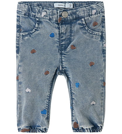 Name It Jeans - NbfRose - Light Blue Denim/Heart Emb
