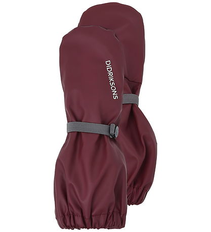 Didriksons Regnluffer m. Fleece - PU - Pileglove - Anemon Red