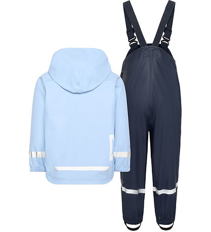 Didriksons Regntøj m. Seler - Slaskeman - Light Sea Blue