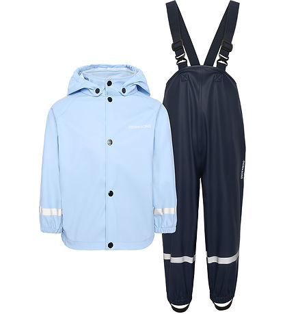 Didriksons Regntøj m. Seler - Slaskeman - Light Sea Blue