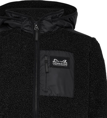 Didriksons Fleecejakke - Teddy - Exa - Black