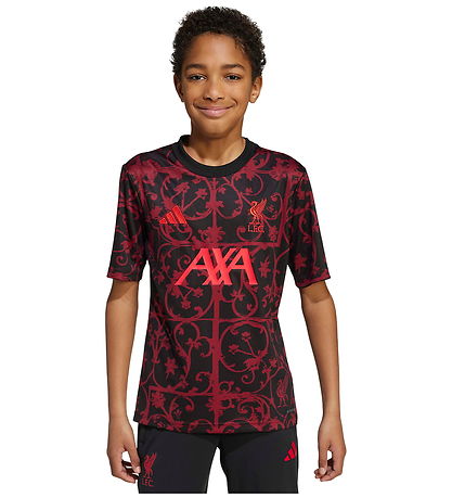 adidas Performance Fodboldtrøje - Liverpool 25/26 - Sort/Pure Ru