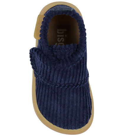 Bisgaard Hjemmesko - Barefoot - Navy Corduroy