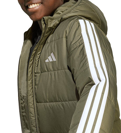 adidas Performance Dynejakke - J Ess 3S - Olistr/Black
