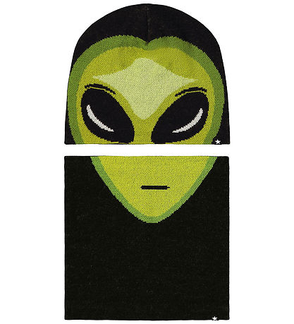 Molo Hue m. Tube - Kleo - Uld/Polyester - Alien Face