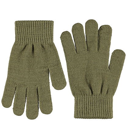 Molo Handsker - 2-pak - Strik - Kiddy - Bark Green