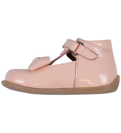 Pom Pom Sko -  Dusty Rose Patent