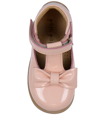Pom Pom Sko -  Dusty Rose Patent
