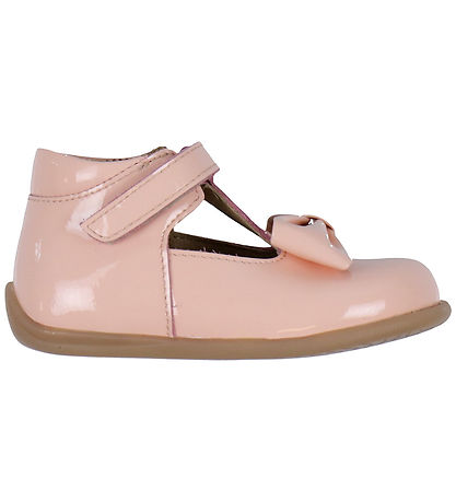 Pom Pom Sko -  Dusty Rose Patent