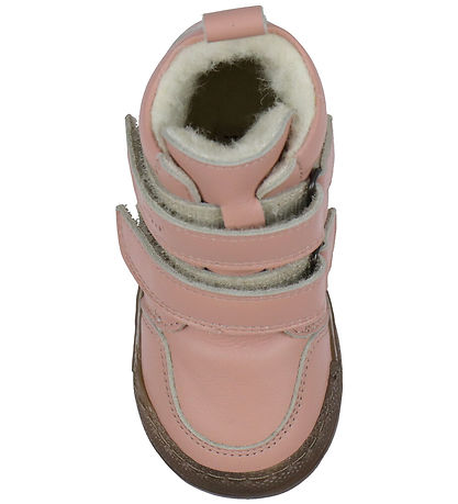 Pom Pom Vinterstøvler - Sneaker Wool Booty - Dark Rose