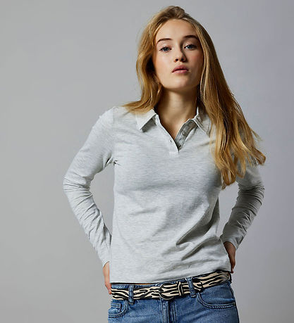 LMTD POLO - NlfNilja - Light Grey Melange