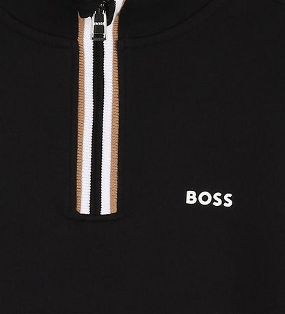 BOSS Bluse m. Lynlås - Sort