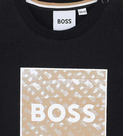 BOSS Bluse - Sort m. Print