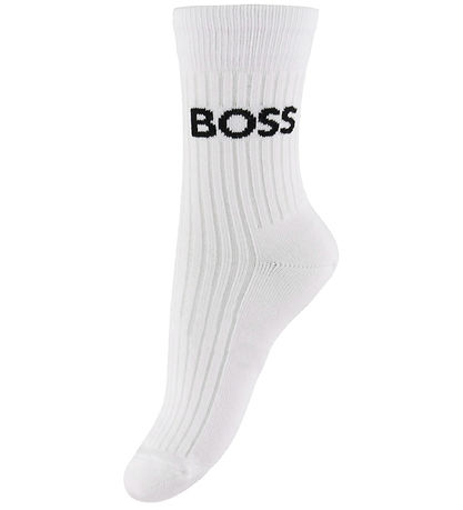 BOSS Strømper - 5-pak - Hvid m. Logo