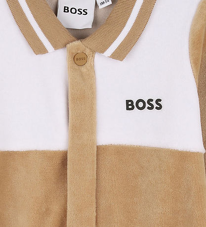 BOSS Gaveæske - Natdragt - Velour - Cookie/Hvid