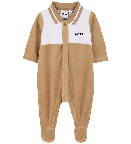 BOSS Gaveæske - Natdragt - Velour - Cookie/Hvid
