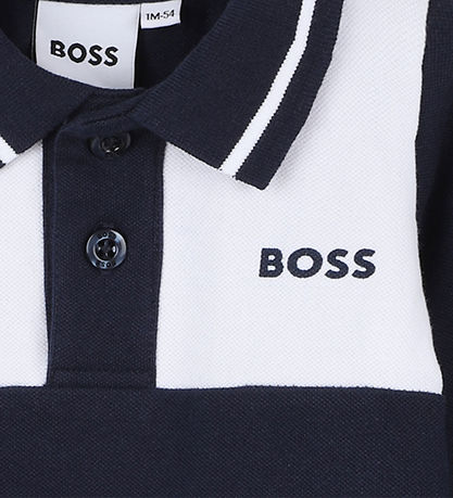 BOSS Heldragt - Navy/Hvid
