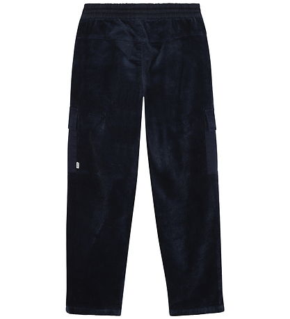BOSS Bukser - Fløjl - Navy