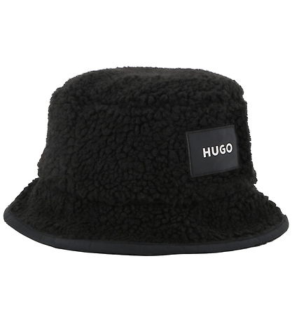 HUGO Bøllehat - Vendbar - Softshell/Fleece - Sort