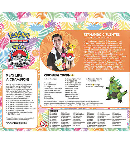 Pokémon Samlekort - World Championships 2024 - Crushing Thorn
