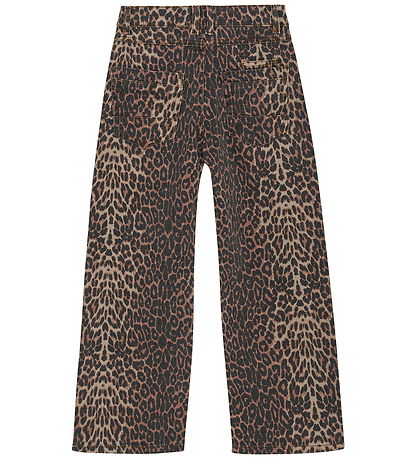 Creamie Jeans - Wide - Brown Leo