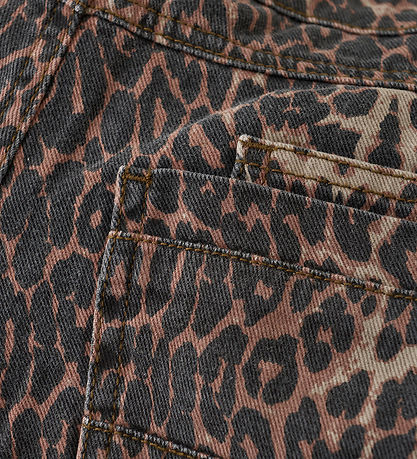 Creamie Jeans - Wide - Brown Leo