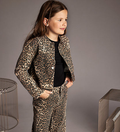 Creamie Jeans - Wide - Brown Leo