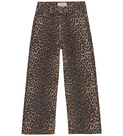 Creamie Jeans - Wide - Brown Leo