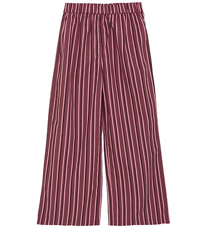 Creamie Bukser - Woven Stripe - Crushed Berry