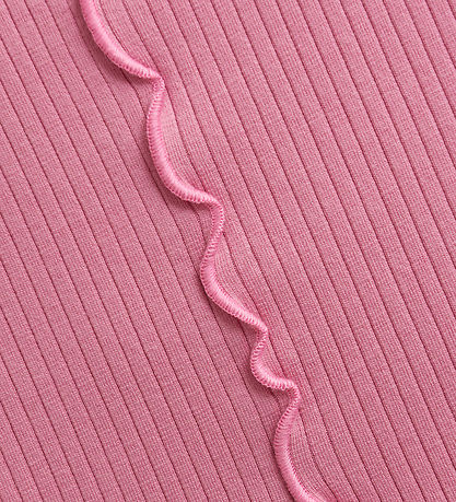 Creamie Bluse - Rib - Wild Rose