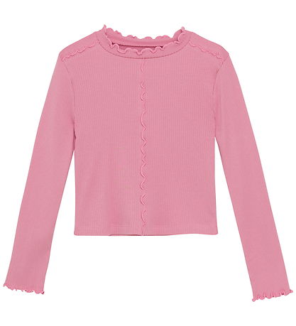 Creamie Bluse - Rib - Wild Rose
