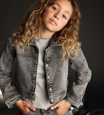 Creamie Bluse - Rib - Light Grey Melange