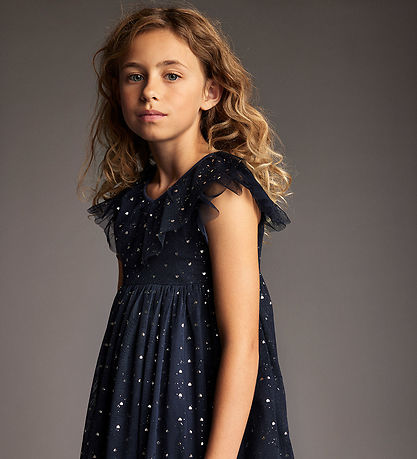 Creamie Kjole - Dress Mesh - Black Iris