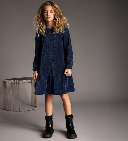 Creamie Kjole - Dress Glitter - Blue Quartz