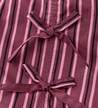 Creamie Kjoler - Dress Woven Stripe - Crushed Berry