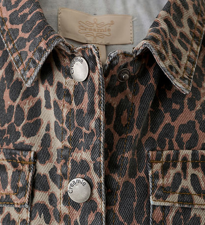Creamie Kjole - Denim - Dress Leo - Brown Leo