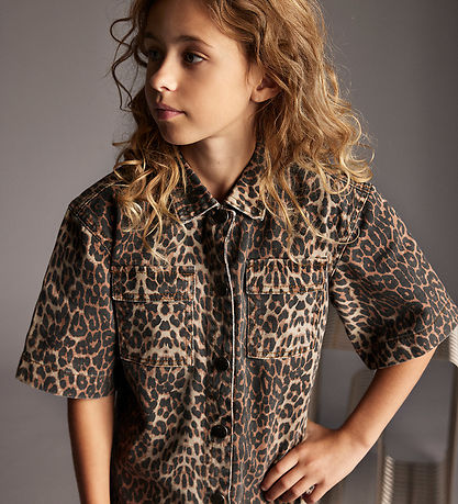Creamie Kjole - Denim - Dress Leo - Brown Leo