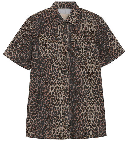 Creamie Kjole - Denim - Dress Leo - Brown Leo