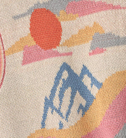 Wheat Vest - Strik - Maria - Beige/Multi