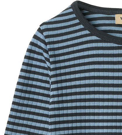 Wheat Bluse - Rib - Stig - Bright Blue Stripe