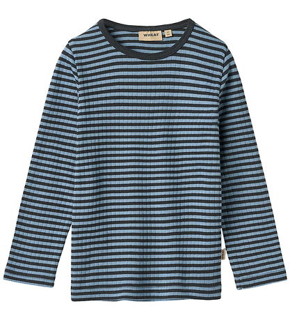 Wheat Bluse - Rib - Stig - Bright Blue Stripe