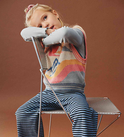 Wheat Bukser - Rib - Ela - Bright Blue Stripe