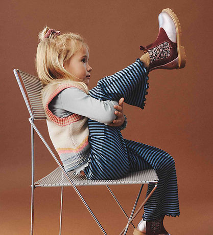 Wheat Bukser - Rib - Ela - Bright Blue Stripe